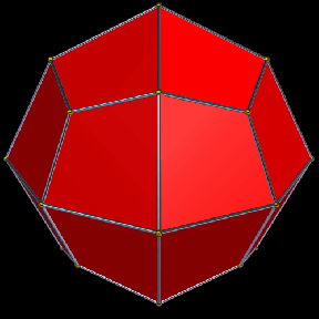 all kites based on the cuboctahedron also a stretching of the strombic icositetrahedron which is the dual of the rhombcuboctahedron