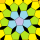 A Radial Tessellation of Regular Pentagons and Rhombi